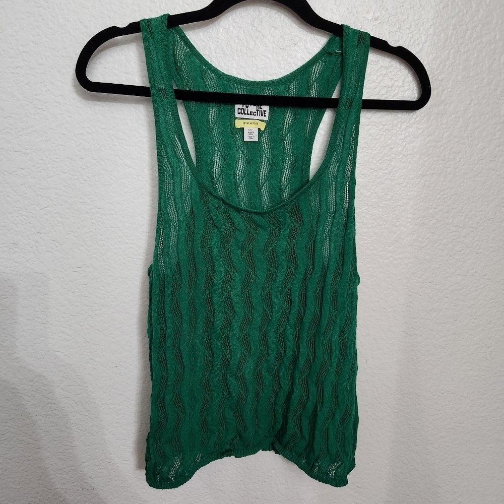 Future Collective Open Stitch Sweater Tank Top Women's Size XXL